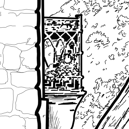 Close up image of balcony